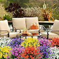 Miniatyrbillede 5 af 5: UV-resistente udendørs kunstige planter og blomster - Gul 8 STK