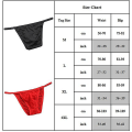 Miniatyrbilde 2 av 2: Menn Sexy Briefs Natttøy Se Through Pouch Undertøy Red L