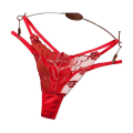 Pikkukuva 1 / 2: Seksikäs G-String Naisten Kirjonta Stringit Alushousut Red