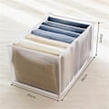 Miniatyrbillede 4 af 4: Sæt med 3 Kommode Skuffe Organizer Opbevaringsboks med rum til jeans Skab Tøj Skuffe Mesh Divider Box 7 Grid