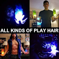 Pikkukuva 2 / 4: 2 pakkauksen Halloween kelluva Fireball Glow Prop Cosplay Prop (ei akkua) lelukoriste, (vihreä)