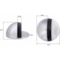 Miniatyrbilde 5 av 5: Dørstopper, dørstopper i rustfritt stål, selvklebende dørstopper, gulvdørstopper, gummidørstopper, Half Moon Do