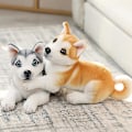 Miniatyrbild 4 av 5: Simulering Dog Plysch Toy Mjuk stoppad docka 32cm Beagle