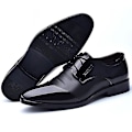 Miniatyrbilde 4 av 4: Menn Bryllup Business Party Patent Formelle Smart Sko Black 41