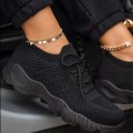 Miniatyrbilde 1 av 2: Sportssneakers med snøring for kvinner Joggesko 42
