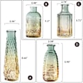 Miniatyrbillede 2 af 5: 4 stk vintage reliefvase