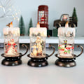 Pikkukuva 4 / 5: Jouluparistokäyttöiset LED-kynttilät Christmas Design Liekitön kelluva kynttilä lämpimän valkoiset valot, Jeesus