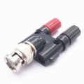 Miniatyrbillede 4 af 5: BNC hanstik til dobbelt 4 mm stikadapter Banana Jack lydstik lydstik 2 stk.，