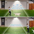 Miniatyrbilde 5 av 5: Utendørs solcellelys (2pack Ip65-2000mah) Utendørs solcellelys med 56 led bevegelsessensor, med 5m kabel, egnet for utendørs og hagebruk [energi Cla