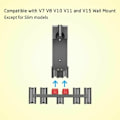 Pikkukuva 4 / 5: Lisävarusteet seinäasennusasema Dyson V7 V8 V10 V11 V15 pölynimurille 9 säilytyspaikkaa Harmaa LYCXAMES