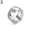Miniatyrbillede 1 af 4: Mænd Kvinder Titanium Rustfrit Stål Band Ring Bryllup Engagement Lover smykker Silver 7
