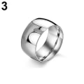 Miniatyrbillede 1 af 5: Mænd Kvinder Titanium Rustfrit Stål Band Ring Bryllup Engagement Lover smykker Silver 11