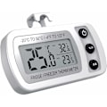 Miniatyrbillede 3 af 3: Hvidt køletermometer 0.1 digital fryser og vandtæt termometer, LCD-skærm