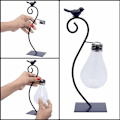 Miniatyrbillede 3 af 4: Hydroponic Planter Ornament Iron Desktop Vase (sort [26*12*8cm]),