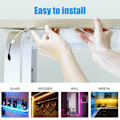 Miniatyrbilde 5 av 5: 10M 3528 SMD RGB 600 LED String Lights Ribbon Strip 44 nøkler IR fjernkontroll A