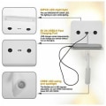 Miniatyrbillede 2 af 5: 3W "Slange" led væglampe + læselys med usb port | Sort - Sort