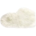 Miniatyrbilde 2 av 5: Fluffy imitert saueskinnsteppe Hjerteformet teppe Mykt soveromsteppe for hjemmet Stue Sofagulv Soverom, 40*50 CM (hvit)