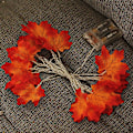Miniatyrbillede 4 af 4: Efterårsdekoration Maple Leaf String Lights, 3m 20 LED-lys 2 lystilstande til feriefest Indendørs Udendørs Halloween Thanksgiving-dekorationer (Varm L