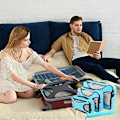 Miniatyrbild 4 av 5: Compression Packing Cubes Bag för resor Expanderbar packbox sky blue