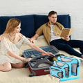 Miniatyrbillede 4 af 5: Compression Packing Cubes Bag til rejse Udvidelig pakkeboks sky blue
