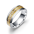 Pikkukuva 1 / 3: Midi Sormukset Tungsten One Ring Of Power Gold Blue The Movie Of Sormus naisille Miesten ystäville Korusormukset Gold