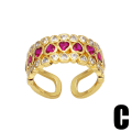 Miniatyrbilde 5 av 5: Ringgave til mamma Zircon Heart Stud motesmykker Ac8289 A