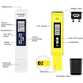 Miniatyrbild 3 av 5: Vattenkvalitetstestare, Elektronisk PH Meter Tester, TDS&EC Meter Temperature, Auto Calibration, TDS PH EC Temperature 4 in