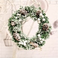 Miniatyrbillede 2 af 3: Træ julekrans med grene og Deco Cocoon Nature D 30 cm