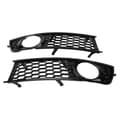 2 stk. Bil Front Støtfanger Tåkelys Grill Nedre Side Tåkelys Grill for Audi A4 B6 2002 2005
