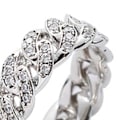 Miniatyrbild 2 av 5: Mode Twisted Ring Creative Smycken Ring Cubic Zirconia Legering Finger Ring för present Silver US 8