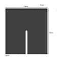 Miniatyrbild 5 av 5: Diamond Fringe sjal för damer Black and white