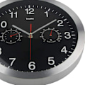 Miniatyrbillede 5 af 5: 10 tommer plast termohygrometer vægur (sort)