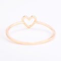 Miniatyrbillede 5 af 5: Kvinder Simple Udhulet hjerte Ring Valentine Foreslå Circlet smykker gave Golden US 8