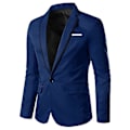 Pikkukuva 1 / 3: Miesten bleiseri Casual Solid One Button Slim L Blue