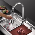 Miniatyrbild 5 av 7: Flexibelt munstycke för kranen Silver en one size