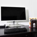 Miniatyrbilde 4 av 5: Premium Akryl Monitor Stand Clear Monitor Stand Clear Laptop/PC/Multimedia Monitor Stand Home Office Monitor Stand (Sm