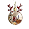 Miniatyrbillede 1 af 5: 2 Stk Elk Scene Layout Dekoration Juletræ Ornament