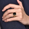 Miniatyrbild 3 av 5: Mode herrring i rostfritt stål Guld Silver Färg Band Fingerringar Hip Hop Rock Style Smycken Pojkvän Julklapp Silver