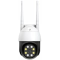 Miniatyrbilde 1 av 5: 720P trådløst PTZ WiFi utendørskamera med 360° visningsvinkel, nattsyn, toveis lyd, bevegelsesdeteksjon, Yoosee-app