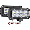 Miniatyrbilde 1 av 5: LED-arbeidslys, 7" 96W LED-arbeidslys for bil, LED-fjernlys LED, LED-hodelykt for motorsykkel, LED-hodelykt, LED-stang, 6000K fo
