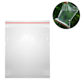 Miniatyrbilde 2 av 4: 12 X 17cm 100 stk Tykke klare plastposer Polyester Slitesterk Gjenlukkbar Zip Lock Seal Pakking Klær T-skjorte Sko Leker Glidelåsposer