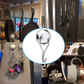 Miniatyrbild 3 av 4: Kraftfulla magnetkrokar 45kg 32d Neodymium Svängbar Kylskåpsmagnetkrok Magnetisk krok Magnetiska krokar för köksdiskhandduksbord 6st