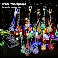 Miniatyrbild 4 av 5: -5 Meter 20 Lights Solar Teardrop String Lights Vattentät Utomhusdekoration Landskap Trädgård Festligt bröllop -5 Meter 20 Lights