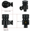 Miniatyrbilde 5 av 5: Turbo Dump Valve Kit 25Mm / 1in Dump Valve Aluminium BOV Universal biltilbehør for Turbo kjøretøy med adaptere 25mm /
