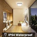 Miniatyrbillede 5 af 5: 24W LED loftslampe, IP54 vandtæt badeværelsesloftslampe, loftslampe, køkken, stue, soveværelse, balkon, ha