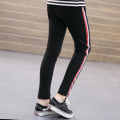 Miniatyrbillede 2 af 4: 1-14 år Piger Leggings Bukser Skinny Stripe Løbebukser 9-10 Years