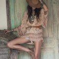 Miniatyrbilde 3 av 3: Trykt Cardigan Beachwear Chiffon Suncreen Bikini Cover Up