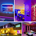 Miniatyrbilde 3 av 5: 10M 3528 SMD RGB 600 LED String Lights Ribbon Strip 44 nøkler IR fjernkontroll A