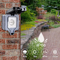Pikkukuva 4 / 5: Ip66 säänkestävä pistorasia, ulkosähköpistorasia Vesitiivis säänkestävä liitäntärasia keittiöön, kylpyhuoneeseen, autotalliin, uima-altaalle ja puutarhaan (vain)