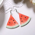 Miniatyrbillede 4 af 5: Frugtøreringe Små friske akryl øreringe tilbehør Frugtøreringe Sommermode tilbehør watermelon